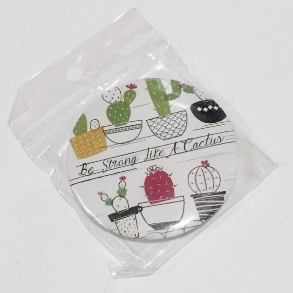 Accessories - 🧶3/$15 Motivational Cactus Dual Mirror Compact